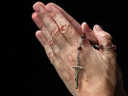 Hands with Rosary Beads