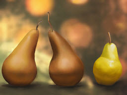 Comice with Bartlet Pears